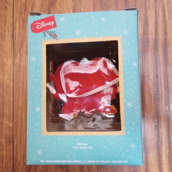 New in Box 2022 Hallmark Disney Mickey & Minnie Love Ornament - Picture 2 of 5